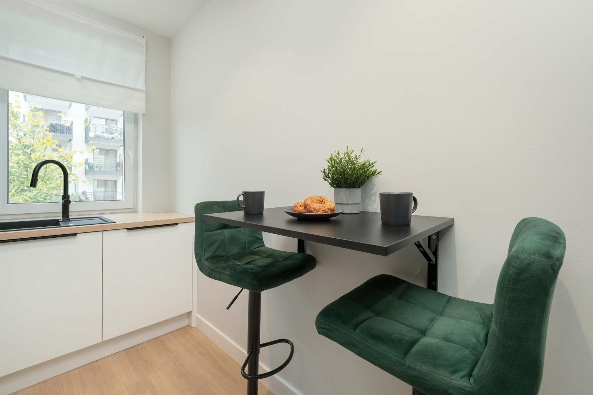 Stylish In With Parking, Bathtub, Balcony, And Desk By Renters Warsaw